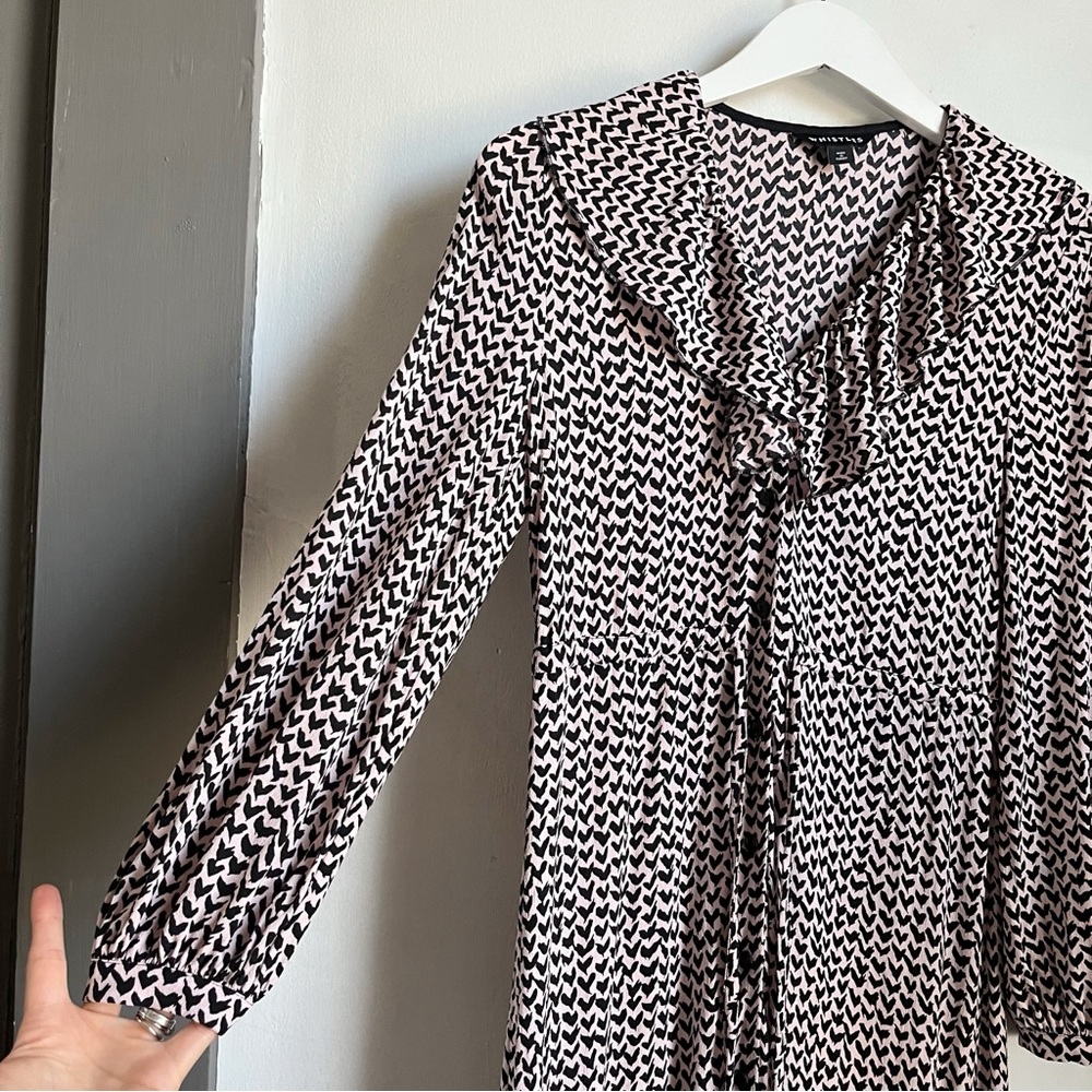 Whistles Abstract Heart Print Midi Dress - Picture 2 of 13